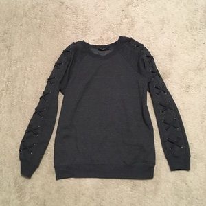 Max Jeans Dark Grey Crewneck Sweater